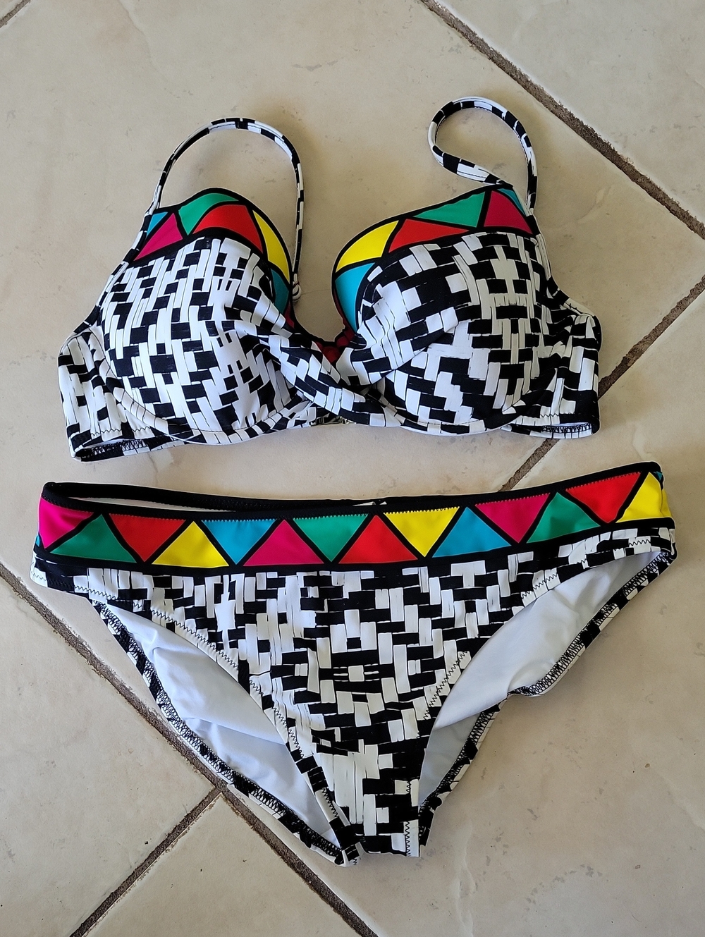 Gottex Multicolor Geometric Bikini
